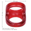 Colt Snug Tugger Cock & Ball Double Cockring - w/ built-in scrotum support. Red 6