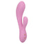 Contour Zoie Liquid Silicone Round Rabbit Vibrator holds any shape to maintain constant contact w/ your G-spot & clitoris while 10 vibration modes buzz through you.