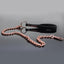 Coquette Luxury Vegan Leather Chain Leash has a sturdy snap hook to easily attach to BDSM accessories like collars, body harnesses + bondage lingerie. (2)