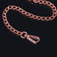 Coquette Luxury Vegan Leather Chain Leash has a sturdy snap hook to easily attach to BDSM accessories like collars, body harnesses + bondage lingerie. (3)