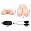 Crazy Bull Exact Vibrating Vagina & Anal Masturbator has a textured vagina & anus in a lifelike flat-lying position + 2 multispeed vibrating bullets you can place anywhere for varied sensations. Dimensions.