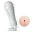 Crazy Bull Flora Vibrating Vagina Masturbator has a textured interior + squeeze pads for customising tightness! Mounts anywhere & adjusts to any angle. White.