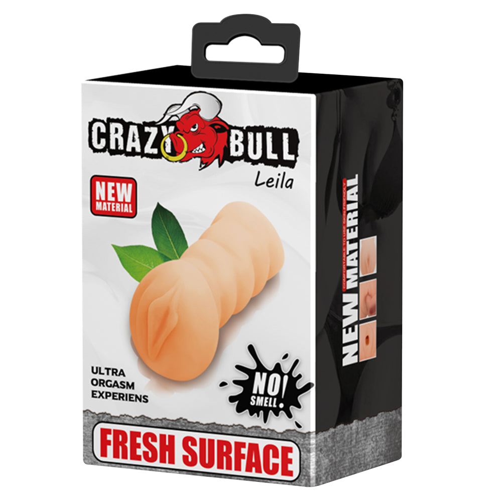 Crazy Bull - Leila Masturbator - TPR with a sculpted vaginal entrance & a super-textured tunnel interior. Package.