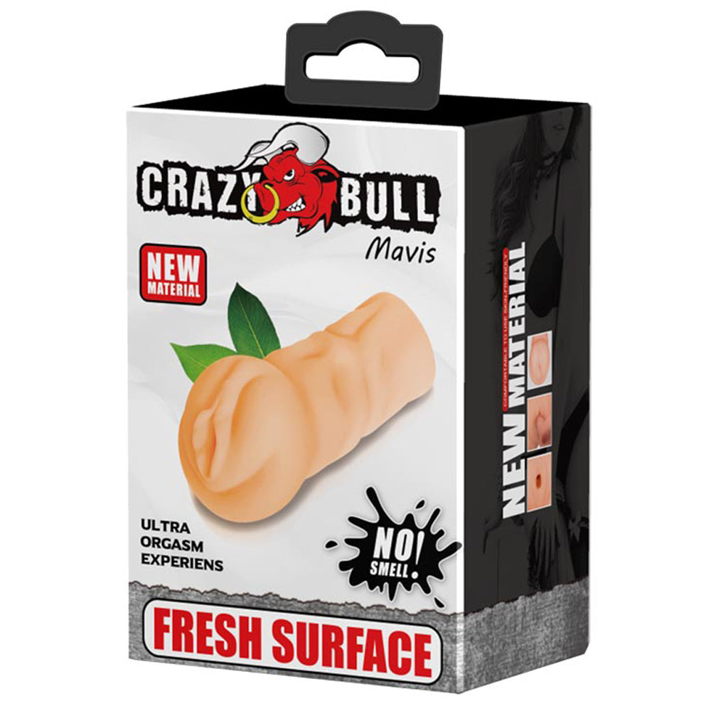 Crazy Bull Mavis Masturbator is made from a new lifelike TPR material that feels like the real deal w/ an ultra-textured chamber to massage you to climax. Package.