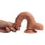 Crowley's Penis Dual-Layered 7" Silicone Cock With Suction Cup feels just like a real erection w/ a flexible exterior & a firm inner core + realistic sculpted phallic details. Flexible.