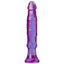 This slim butt plug is great for anal beginners & has a realistic phallic tip, lightly textured shaft & skin-like folds for real feeling stimulation. Purple.