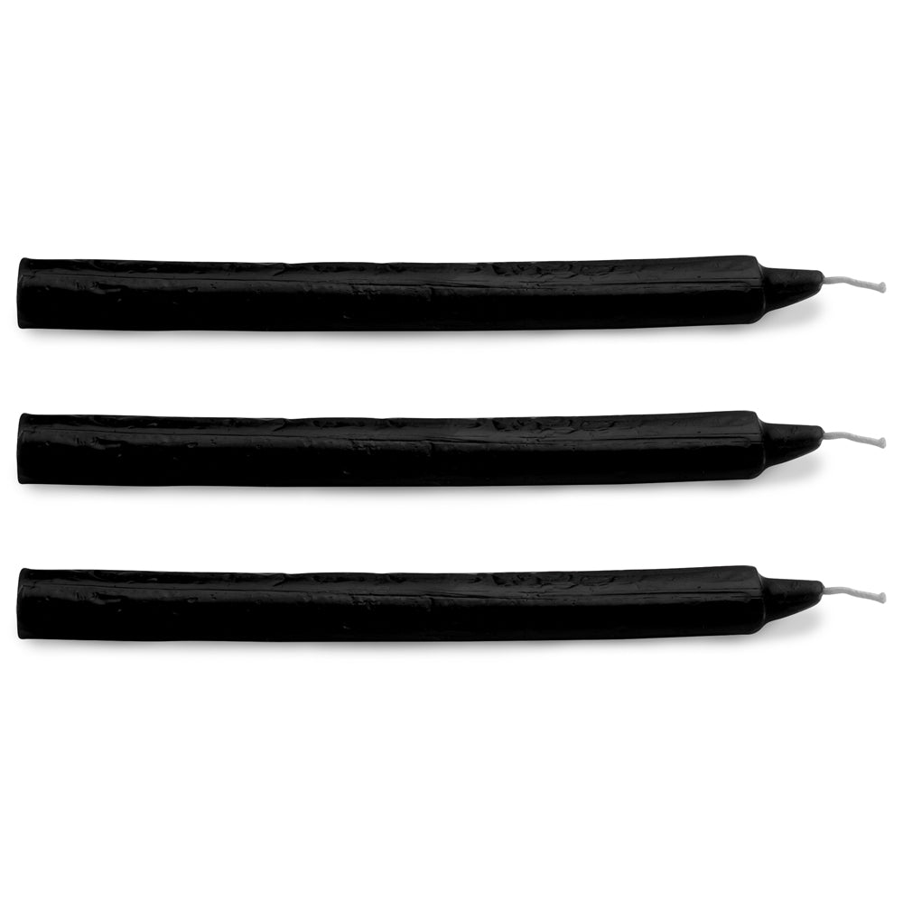 Master Series - Fetish Drip Candles 3 Pack - Dark Drippers - fragrance-free paraffin wax drip candles that melt at a low temperature for up to 30 minutes of safe wax play. black (2)