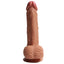 Dean's Penis 8" Dual-Layered Silicone Cock With Suction Cup feels just like a realistic erection thanks to its soft exterior & firm inner core + sculpted phallic details. (2)