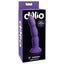 Dillio 6" Twister Dildo With Suction Cup puts a twist on the classic dildo w/ its contoured bulbous ridges that offer more stimulation & a harness-compatible suction cup base. Purple-package.