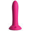 Mr. Smoothy Dildo With Suction Cup has a slightly bulbous head + tapered tip for easy entry & a harness-compatible suction cup base for hands-free vaginal or anal play. Pink.