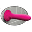 Mr. Smoothy Dildo With Suction Cup has a slightly bulbous head + tapered tip for easy entry & a harness-compatible suction cup base for hands-free vaginal or anal play. Pink-suction cup.