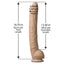 This huge dildo is moulded directly from the enormous penis of legendary pornstar Dick Rambone, with a thick veiny shaft & suction cup base for versatile play. Flesh - dimension.