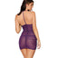 Dreamgirl Stretch Mesh Ruched Zip-Up Chemise & G-String has a V-neck to show off the perfect amount of cleavage while the front & rear ruching hugs your curves. (6)