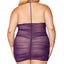  Dreamgirl Stretch Mesh Ruched Zip-Up Chemise & G-String - Curvy has a V-neck to show off your cleavage while the front & rear ruching hugs your curves. (2)