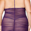  Dreamgirl Stretch Mesh Ruched Zip-Up Chemise & G-String - Curvy has a V-neck to show off your cleavage while the front & rear ruching hugs your curves. (4)