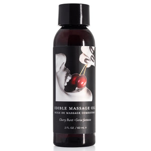 This edible cherry-flavoured vegan massage oil nourishes skin w/ natural oils & is perfect for enhancing self-care or massaging a partner.