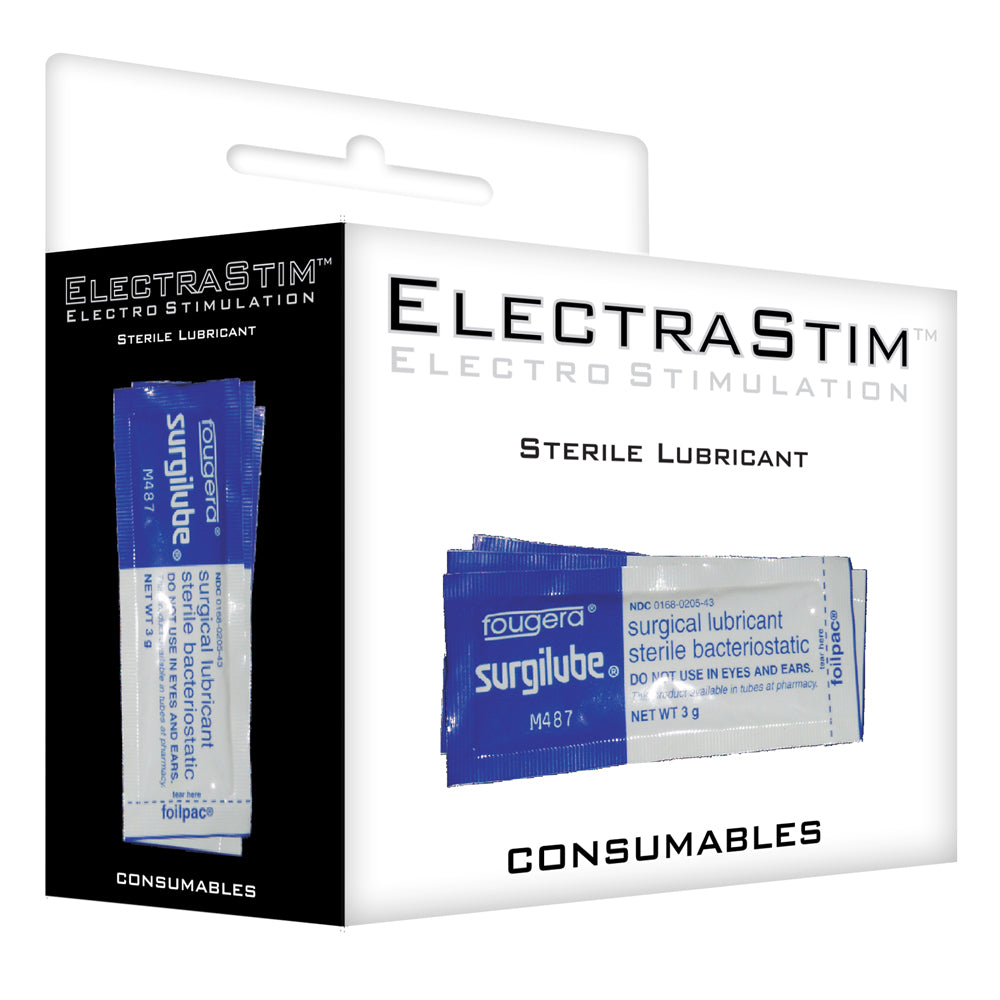 Electrastim Sterile WaterBased Lubricant Sachets 10Pack Sexyland