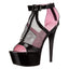 Ellie Shoes Cais 6" Stiletto Fishnet Platform Sandals have a breathable fishnet upper + cute buckle bow detail w/ a 6" stiletto heel & 2-inch platform for a sweet & sexy look. (3)