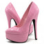 Ellie Shoes Prince 6.5" Stiletto Patent Platform Pumps - Pink have a 6.5" stiletto heel w/ a 2" platform for easier dancing & walking. (5)