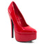 Ellie Shoes Prince 6.5" Stiletto Patent Platform Pumps - Red have a 6.5" stiletto heel w/ a 2" platform that rocks forward with you for easier walking & dancing.