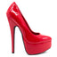 Ellie Shoes Prince 6.5" Stiletto Patent Platform Pumps - Red have a 6.5" stiletto heel w/ a 2" platform that rocks forward with you for easier walking & dancing. (2)