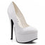 Ellie Shoes Prince 6.5" Stiletto Patent Platform Pumps - White have a 6.5" stiletto heel w/ a 2" platform that makes your legs look longer while dancing.