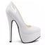 Ellie Shoes Prince 6.5" Stiletto Patent Platform Pumps - White have a 6.5" stiletto heel w/ a 2" platform that makes your legs look longer while dancing. (2)