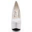 Ellie Shoes Prince 6.5" Stiletto Patent Platform Pumps - White have a 6.5" stiletto heel w/ a 2" platform that makes your legs look longer while dancing. (3)