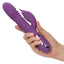 Enchanted Kisser - Thrusting Rabbit Vibrator -has 4 shaft rotation modes, 4 thrusting functions & 12 vibration functions to pleasure your G-spot & clitoris. Purple 2