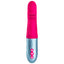 FemmeFunn Essenza - Thrusting Rabbit Vibrator - textured G-spot shaft & clitoral arm for blended pleasure & 7 real-feel thrusting modes + 3 external vibration settings. Pink, front