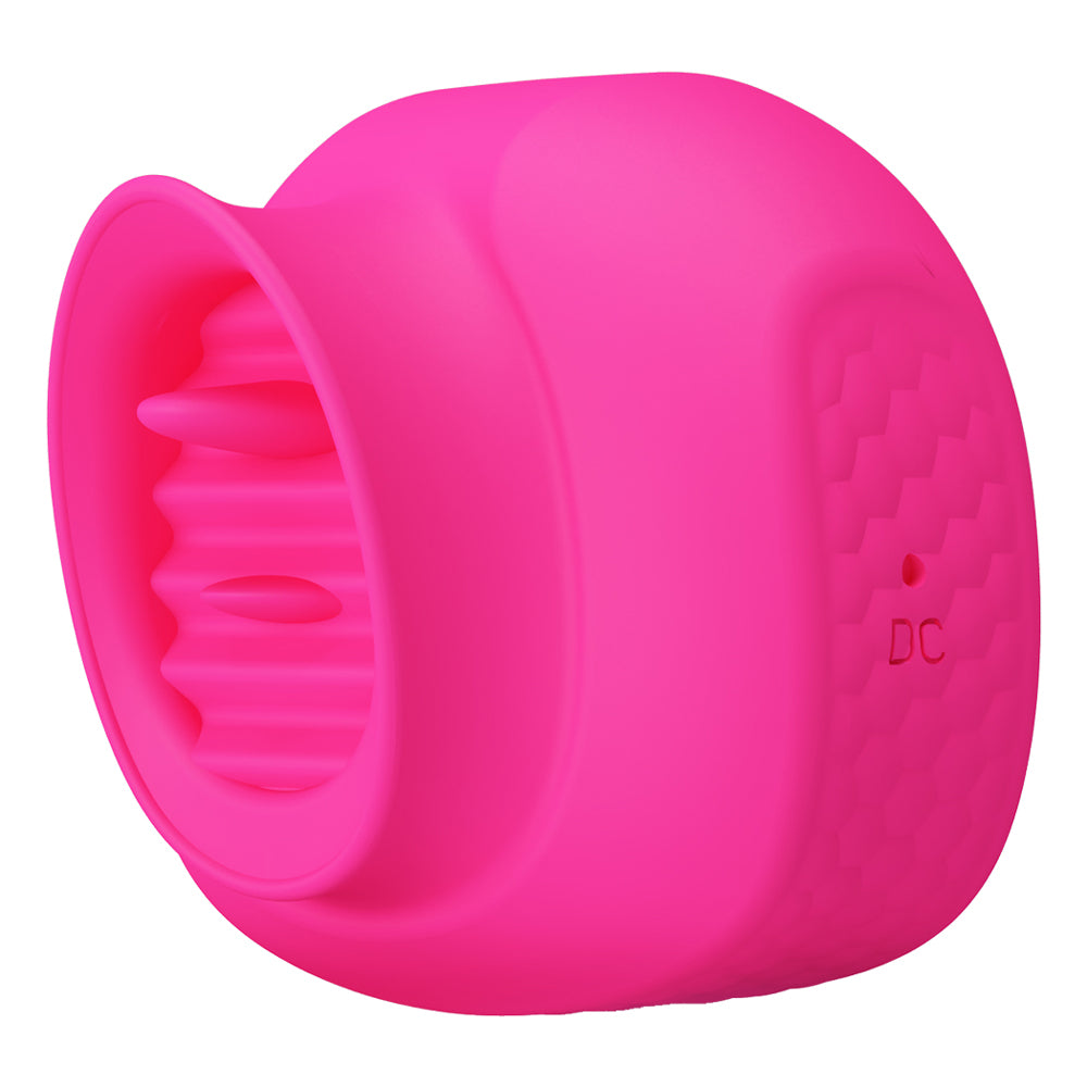 Pretty Love - Estelle - dual tongue-like stimulator with 12 speeds & patterns. rechargeable. pink