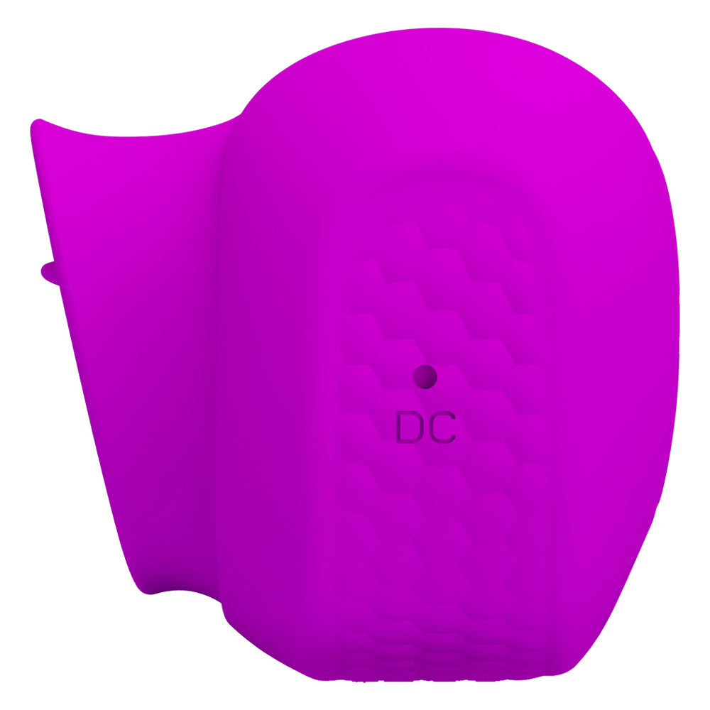 Pretty Love - Estelle - dual tongue-like stimulator with 12 speeds & patterns. rechargeable. purple (3)