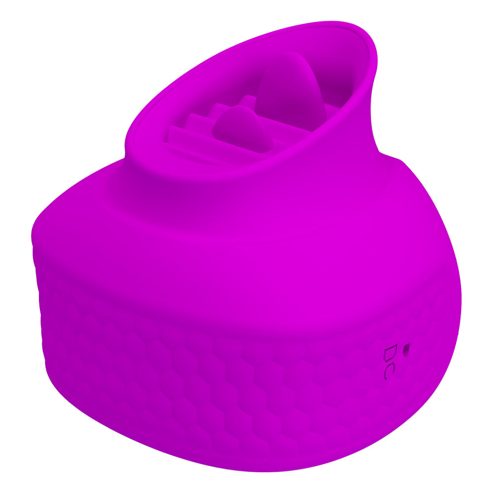 Pretty Love - Estelle - dual tongue-like stimulator with 12 speeds & patterns. rechargeable. purple (4)