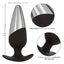 Executive Dual Surface Metal & Silicone 4.5" Anal Plug - half-silicone, half-metal butt plug has a tapered body and flared base and is great for temperature play. 7