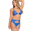Exposed Sassy Cobalt Mesh Bra, Garter & Panty Lingerie Set includes a wire-free triangle bralette, a garter belt & bikini-cut panty in sheer blue mesh for a simplicity that lets your body shine. (5)