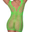 Exposed Seamless Shredded Cutout Net Dress reveals your body all over w/ an open weave that's great for layering or wearing on its own at clubs, festivals & glow parties. (2)