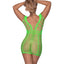 Exposed Seamless Shredded Cutout Net Dress reveals your body all over w/ an open weave that's great for layering or wearing on its own at clubs, festivals & glow parties. (7)