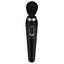 PalmPower Extreme - powerful wireless wand vibrator has an ergonomically curved head + flexible neck to deliver 7 vibration modes & speed control. Black