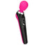 PalmPower Extreme - powerful wireless wand vibrator has an ergonomically curved head + flexible neck to deliver 7 vibration modes & speed control. Pink, side image