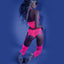 Fantasy Lingerie Glow No Promises Footless Teddy Bodystocking glows in the dark & has keyholes across the torso to elongate your frame. The footless design is easy to wear w/ any shoes. (6)