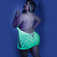 Fantasy Lingerie Glow Shock Value Halter Net Dress hugs your figure in stretch net material & exposes your skin w/ fishnet cutouts & a low back. Green. (6)