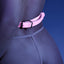 Fantasy Lingerie Glow Strapped In Collar Harness Top wraps your torso in pink glow-in-the-dark straps w/ a sexy halter neck style that's adjustable & compatible w/ BDSM accessories. (4)