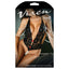 Fantasy Lingerie Vixen - I Kissed A Pearl Crotchless Teddy has a deep V-neck & elegant strands of faux pearls draped at the bust sides & as an erotic crotchless detail. Package.