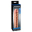Fantasy X-Tensions Perfect 2" Firm Tip Penis Extension Sleeve adds 2 inches of solid length to your erection & increases girth by 33%! Trimmable for your perfect fit. Package.