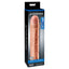 Fantasy X-Tensions Perfect 3" Firm Tip Penis Extension Sleeve adds 3 solid inches of length to your erection & increases girth by 33% to keep you & your partner satisfied. Package.