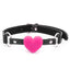 Love in Leather Silicone Heart Gag