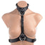 Strict - Female Chest Harness - has adjustable vegan leather straps w/ curved under-bust straps for comfortable, flattering wear. reg size