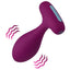 FemmeFunn Plua Remote Control Vibrating Butt Plug has 9 speeds & patterns + Boost Mode for 10 seconds of max-power vibes you can control via the wireless remote. Dark fuchsia. (2)