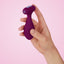 FemmeFunn Plua Remote Control Vibrating Butt Plug has 9 speeds & patterns + Boost Mode for 10 seconds of max-power vibes you can control via the wireless remote. Dark fuchsia. On-hand.