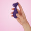 FemmeFunn Plua Remote Control Vibrating Butt Plug has 9 speeds & patterns + Boost Mode for 10 seconds of max-power vibes you can control via the wireless remote. Purple. On-hand.